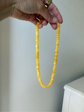 NWOT HART Studio Charleston Sunny Yellow Beaded Necklace